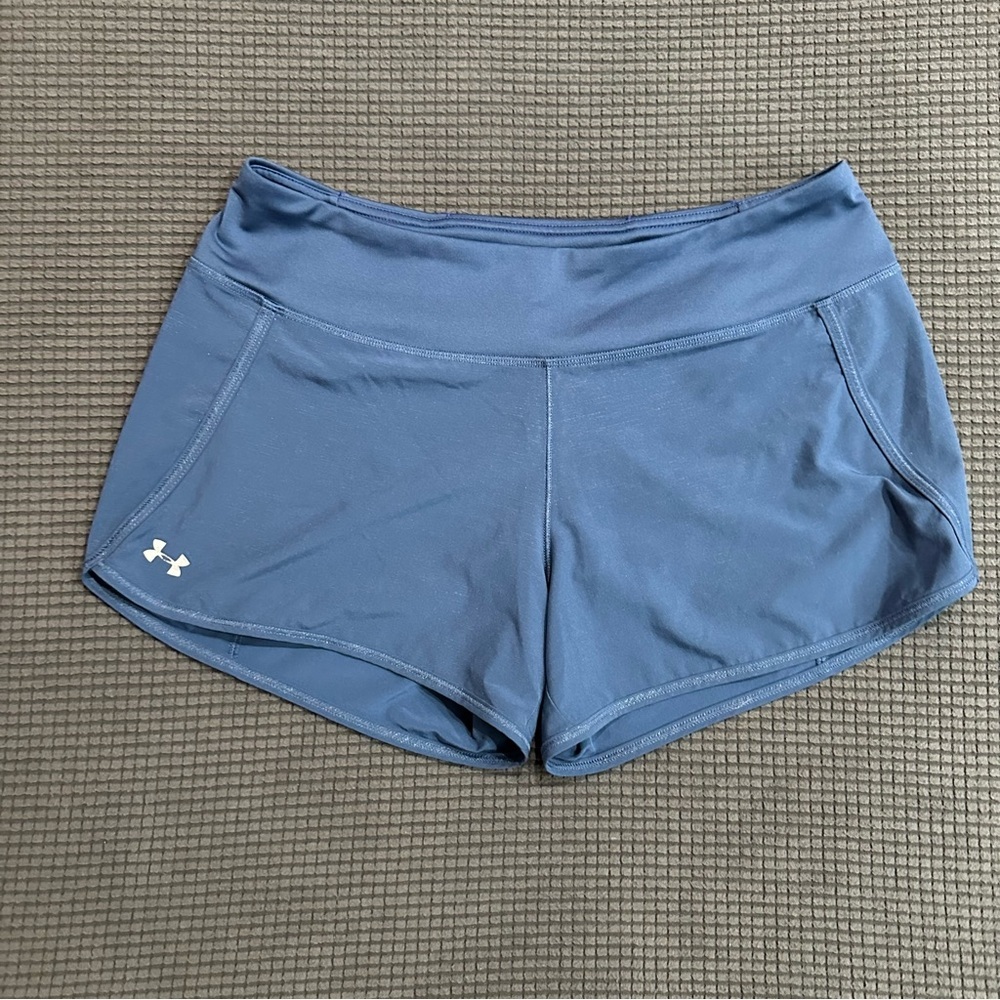 Under Armour Women’s Blue Athletic Running Shorts Size Medium Lightweight 3 Inch